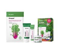 Dr.Jart+ Cicapair Redness Rescue Korean Skin Care Set Travel Size Value Gift Set with Cicapair Color Correcting Cream Face Wash Cream Moisturizer