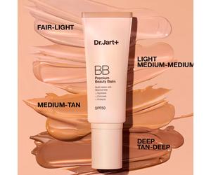 DR. JART + Face Skin Care Premium BB Beauty Balm SPF 50 Hydrating Makeup Base - With Sun Protection 01 FAIR-LIGHT