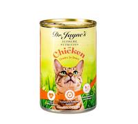 Dr. Jayne's Cat Food with Chicken Chunks in Gravy - Complete Wet Cat Food with Taurine & Vitamins - 1 Tin