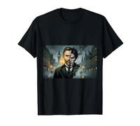 “Dr Jekyll and Mr Hyde Split Face Classic Literary Horror Value Graphic T-Shirt