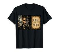 “Dr Jekyll and Mr Hyde Split Face Classic Literary Horror Value Graphic T-Shirt