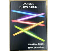 Dr.JIEER 100 pack Glow Sticks Party Packs, Premium Neon Glowsticks -Neon Glow Stick Pack for Party Birthday Concert
