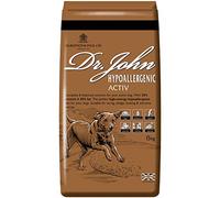 Dr John Hypoallergenic Active Dry Dog Food 15kg - Chicken and Rice - Wheat Free, High Protein - Adult Sensitive Dog Food - Suitable for Racing, Working, Hunting & Extreme Activity
