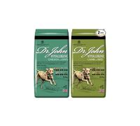 Dr John Hypoallergenic Dry Dog Food 2 Pack (25kg) - 1x 12.5kg Chicken with Oats, 1x 12.5kg Lamb with Rice - Complete Nutritional Sensitive Dog