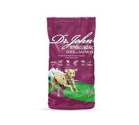 Dr John Hypoallergenic Duck & Salmon 12.5Kg - Dr. John Hypoallergenic Duck and salmon recipe is a hypoallergenic recipe made without added wheat and any form of chicken (including chicken fat)
