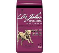 Dr John Hypoallergenic Duck & Salmon 12.5Kg - Dr. John Hypoallergenic Duck and salmon recipe is a hypoallergenic recipe made without added wheat and any form of chicken (including chicken fat)