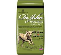 Dr John Wheat-Free Hypoallergenic Dry Dog Food - Lamb with Rice Dog Food 12.5kg - Complete Nutrition for Adult and Senior Dogs with Sensitive Digestion