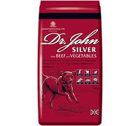 Dr John Silver Dry Dog Food 15kg - Beef with Vegetables - Complete Dog Biscuits 15kg - Senior and Adult Dog Food for Light Activity, Maintenance and Resting Dogs