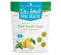 Dr. John's Healthy Sweets Fresh Breath Drops with Zero Sugar, Dye-Free, Plant Based, Keto Friendly, 24 Count, 3.85oz Bag