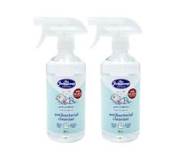 Dr Johnson Antibacterial Cleanser Spray 500ml x 2 - Vegan Multi-Surface Sanitiser, Alcohol-Free Bleach-Free, Baby Safe Home Hygiene Solution with Welari Thank You Card | (2 Pack)