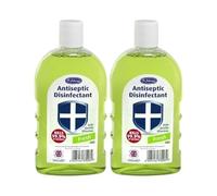 Dr Johnson Antiseptic Disinfectant 500ml x 2 - Fresh Fragrance, Multi-Purpose Solution for Household & Personal Use with Welari Thank You Card | (2 Pack)