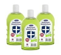 Dr Johnson Antiseptic Disinfectant 500ml x 3 - Fresh Fragrance, Multi-Purpose Solution for Household & Personal Use with Welari Thank You Card | (3 Pack)