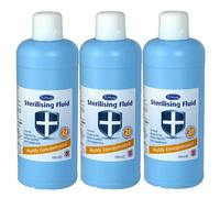 Dr Johnson's Highly Concentrated Sterilising Fluid 1L X 3