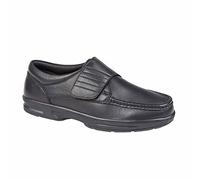 Dr Keller BRIAN 3 Mens Leather Lace Up Wide Fit Shoes (UK 12, Black)