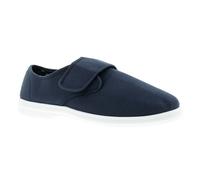 Dr Keller Ernie Men's Navy & White Canvas Touch Fastening Shoes, Size: 9