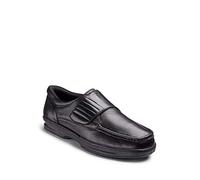 Dr Keller Men's Dr. Texas Wide Fit Leather Shoe Black 7 UK