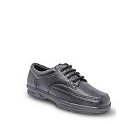 Dr Keller Men's Wide Fit Leather Shoe Black 12 UK