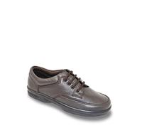 Dr Keller Men's Wide Fit Leather Shoe Brown