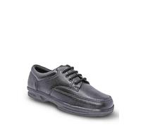 Dr Keller Men's Wide Fit Leather Shoe Black 10 UK