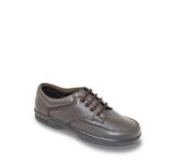 Dr Keller Men's Wide Fit Leather Shoe in Brown | Size: 8 Dr Keller Brown 8