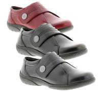 Dr Keller Rita Womens Occupational Nurse Low Wedge Walking Leather Shoes - Navy - UK 8