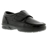 Dr Keller Texas Mens Black Leather Casual Shoes, Size: 12