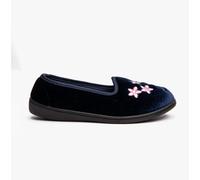 Dr Keller VERA Womens Ballerina Slippers Navy - UK 3