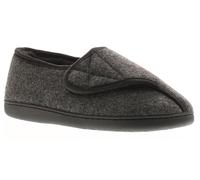 Dr Keller Vince Mens Dark Grey Moccasin Slippers, Size: 8