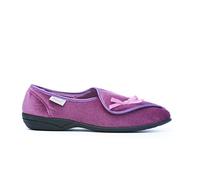 Dr Keller Womens Diabetic Orthopaedic Wide Fit Adjustable Comfort Slippers, Dr Hilda: Pink, 7 UK