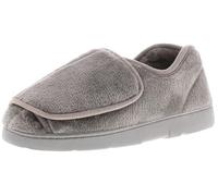 Dr Keller Womens Extra Wide Opening Slippers Wide Fit Orthopaedic Diabetic Ladies House Shoes (Grey, UK Footwear Size System, Adult, Women, Numeric, Medium, 3)