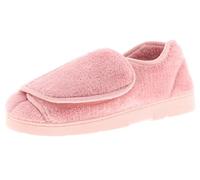 Dr Keller Womens Extra Wide Opening Slippers Wide Fit Orthopaedic Diabetic Ladies House Shoes (Pink, UK Footwear Size System, Adult, Women, Numeric, Medium, 6)