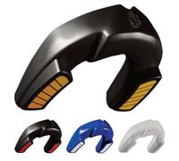 Dr Knox Professional Level Sports Gum Shield Dual Layer Mouth Guard for Superior Protection Boxing, Martial Arts, MMA, Muay Thai, Karate, Judo, Rugby and All Contact Sports (Black/Gold) 12 Years+