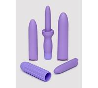 Dr. Laura Berman® Rechargeable Dilators™ Set of 4 Locking Sizes, Plus Sleeve - Purple Purple