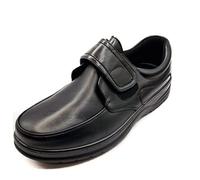 Dr Lightfoot Mens Brown Shoes Memory Foam Orthopaedic Strap Up Wide Fit Faux Leather Durable Sole Elasticated Comfortable Shoes (UK_Footwear_Size_System, Adult, Men, Numeric, Wide, Numeric_7)