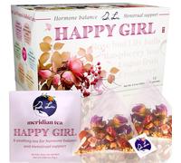 Dr. Lu's Happy Girl Tea: Cranberry & Rose Buds Blend | Support for Menstrual Relief, Hormone Balance & Urinary Health | Fertility & Pregnancy Tea