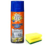 Dr Magic Oven and Grill Cleaner Spray (1X 390 ml)- Effortlessly and Effectively Remove All Stubborn Food Residues and Grease from Oven and Grill - With Degreaser Sponge