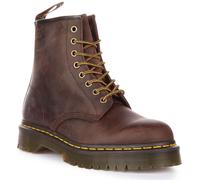 Dr Martens 1460 Bex Crazy Horse Core 8 Eyelet Ankle Boot Dark Brown Size 3 - 12