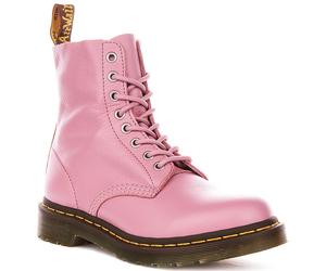 Dr Martens 1460 Pascal Virginia 8 Eye Lace Up Womens Boot In Pink UK 3 - 8