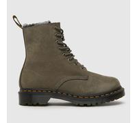 Dr. Martens 1460 Serena Fur Lined Boots in Grey UK 4