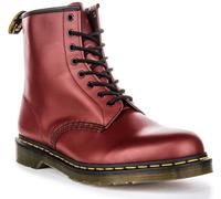 Dr Martens 1460 Smoth Lace Up 8 Eyelet Ankle Unisex Boot Cherry UK 6 - 10