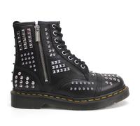 Dr. Martens 1460 Studded Zip Atlas Leather Unisex Ankle Boots - Black - Size:UK 6.5