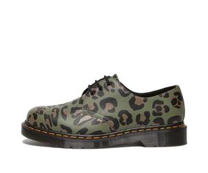 Dr. Martens 1461 Distorted Leopard Print Oxford Shoes 'Khaki Green' 27686384 4