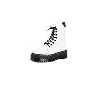 Jadon Smooth Leather Unisex Platform Boots - White / UK 4 / Medium