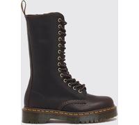 DR. MARTENS 1B99 Bex Leather Calf-High Combat Boots with Side Zip - Size: 6½ - female