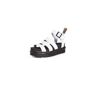 Dr Martens Women's 3 Strap Sandal Sneaker, White Hydro Leather, 5 UK