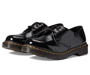 Dr. Martens 27773001 1461 Oxford Female Black Distressed Patent 9
