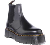 Dr. Martens Unisex 2976 Quad Boots, Black Polished Smooth, 6.5 UK