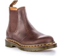 Dr Martens 2976 Yellow Stitch Chelsea Boot Boots - Dark Brown Crazy Horse UK 7