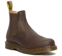 Dr Martens 2976 Yellow Stitch Crazy Horse Leather Unisex Boots Brown Size 3 - 12