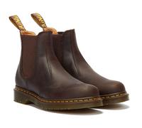 Dr Martens 2976 Yellow Stitch Chelsea Boot Boots - Dark Brown Crazy Horse UK 7